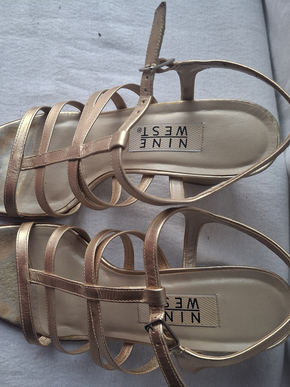 Nine West Women's Rose Gold Strappy Sandal
